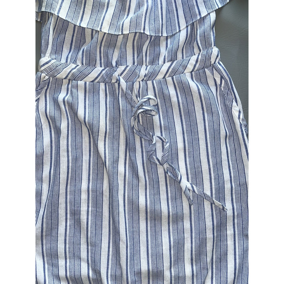 LinenLux | Medium | Flutter Shoulder Blouson Dress | Coverup | POCKETS | EUC - Picture 8 of 15